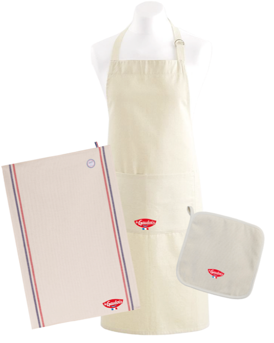 70 kits torchon /tablier /manique à gagner
