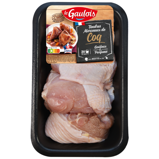 Tendres morceaux de coq 1,1Kg environ Le Gaulois