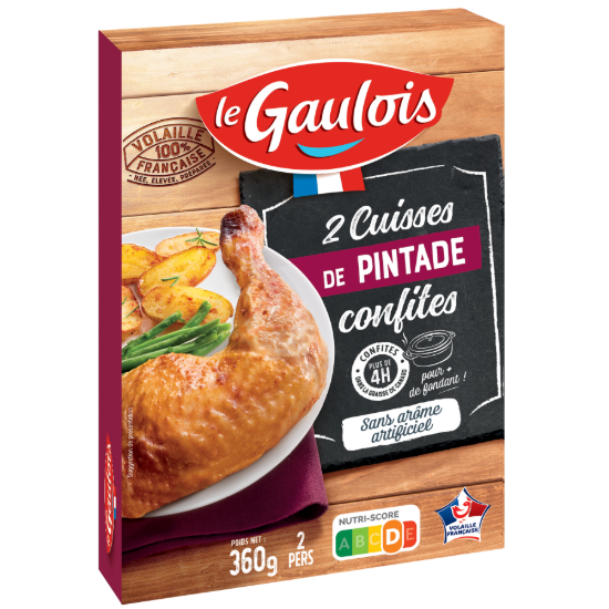 Cuisse de pintade confite x2 Le Gaulois