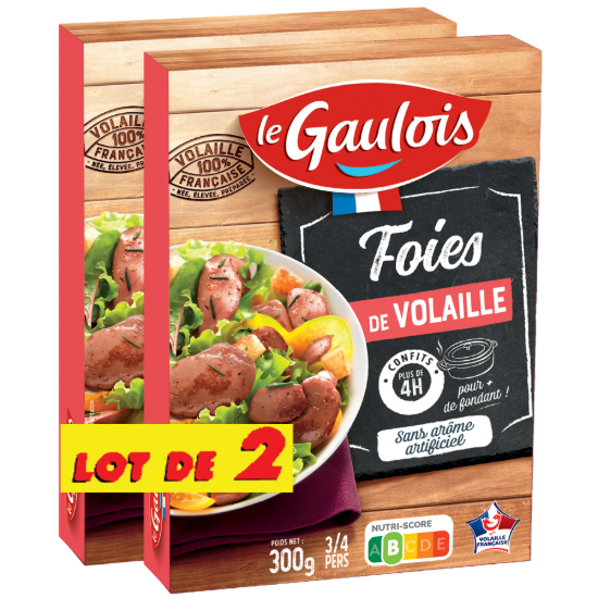 LOT 2 foies 300g Le Gaulois